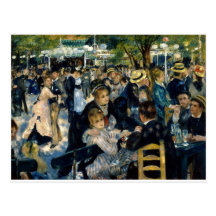 Dansez à la La Galette de Le Moulin de par Renoir Carte Postale