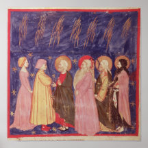 Dante and Beatrice with the Saints of Paradise Print