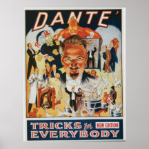 Dante Vintage Magician Advertisement Posters