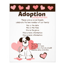 Daphne the Adopted Dog Personalized Invitations