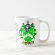 Darby, the Origin, the Meaning and the Crest Coffee Mugs