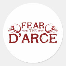 D'arce Round Stickers