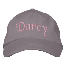 Darcy a brodé le gris de rose de chapeau de casque