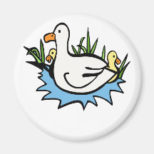 Darcy Duck Fridge Magnets