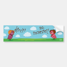 darcy vs. rochester bumper sticker