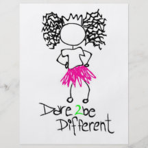 Dare 2 be different personalized flyer