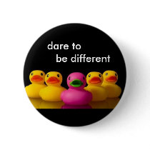 , dare to be different pinback button
