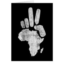 darfur africa peace hand card