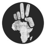 darfur africa peace hand sticker