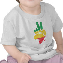 darfur africa peace hand t-shirt