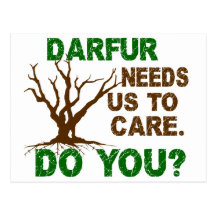 Darfur Awareness 1 Post Card