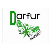 Darfur Butterfly 3 Post Card