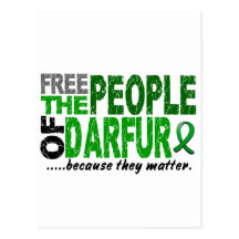 Darfur FREE THE PEOPLE Postcard