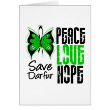 Darfur Peace Love Hope Cards