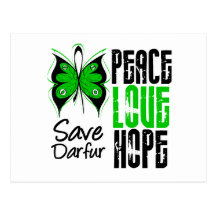 Darfur Peace Love Hope Postcard