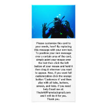 Daring Scuba Diver rack cards