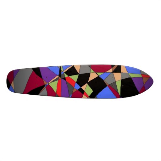 Dark abstract 2 skateboard