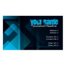 Dark Abstract Blue Business Card