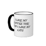 Dark and smooth coffee cup coffee mugs