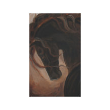 Dark andalusian, andalusians, horse art,  spanish stretched canvas print