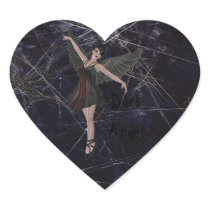 Dark Angel Gothic Heart Stickers