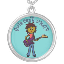 Dark Bass Guitar Girl Jewelry