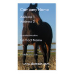 Dark Bay Horse Business Card