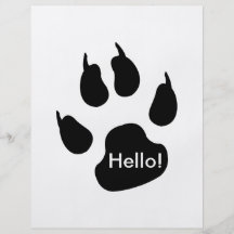 Dark big paw custom flyer