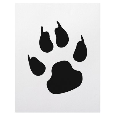 Dark big paw letterhead by KanweieneaKreations