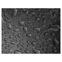 Dark Black Water Droplets Textured Design Flyers