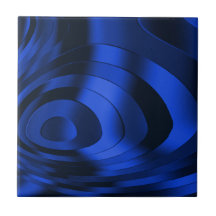 Dark Blue Abstract Ceramic Tile