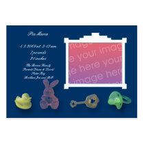 Dark Blue Announcement Cards Business Card Template
