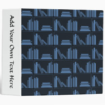 Dark Blue Books on Shelf. 3 Ring Binder