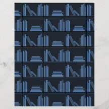 Dark Blue Books on Shelf. Flyer