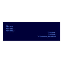 Dark Blue Business Card