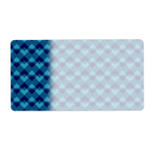 Dark Blue Geometric Pattern. Shipping Label