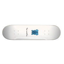 Dark blue glitter elephant skateboards