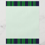 dark blue green stripes full color flyer