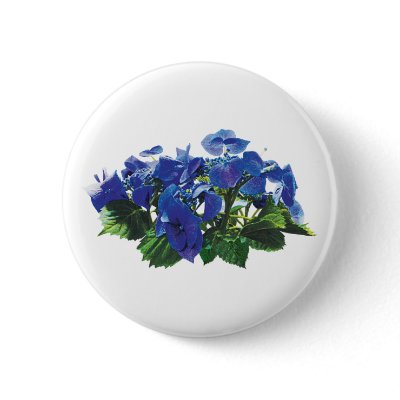 Dark Blue Hydrangea Lace Cap Pins by SusanSavad
