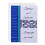 Dark Blue Knotted Nautical Wedding Invitation