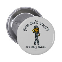 Dark Blue Navy Veteran Girl Pin