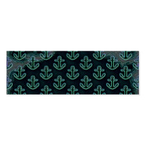 Dark Blue Neon Anchors Business Cards