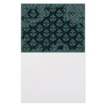 Dark Blue Neon Anchors stationery