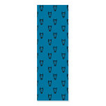 Dark blue owl pattern business card template