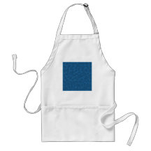 Dark Blue Paisley. Apron