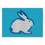 'dark blue rabbit' digital painting Postcard