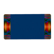 dark blue red abstract personalised shipping labels