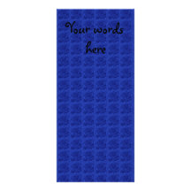 Dark blue rose pattern custom rack cards