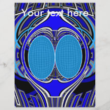 Dark blue superfly design full colour flyer