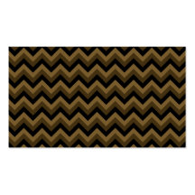 Dark Brown and Black Zigzag Pattern. Business Card